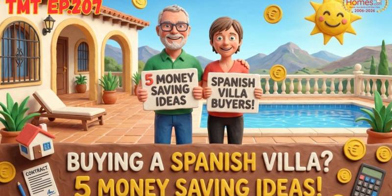 TMT Ep 207 FIVE Simple Ways to Save Money When Buying a Property in the beautiful Hondon Valley, Spain